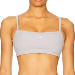 437 Micro Sports Bra - Heather Grey